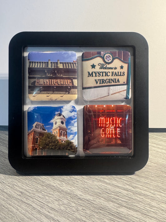 “Mystic Falls” 4 -2”x2” magnets