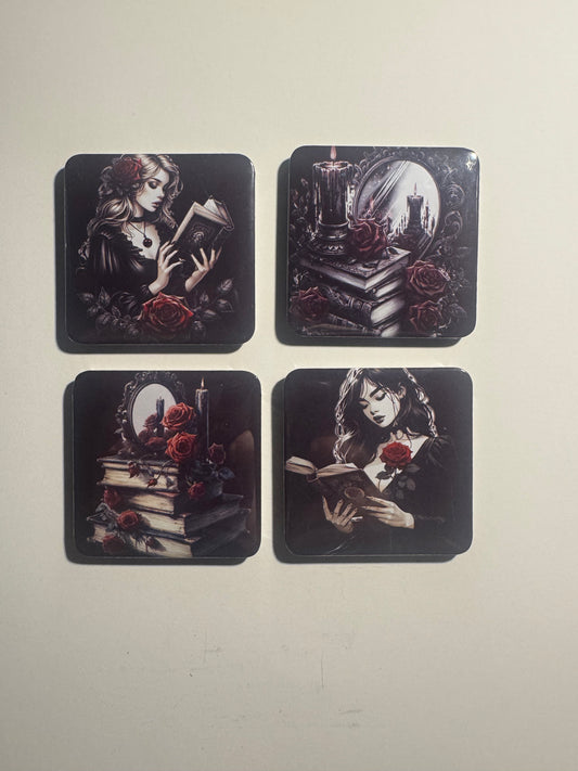 “Gothic” Girls with books