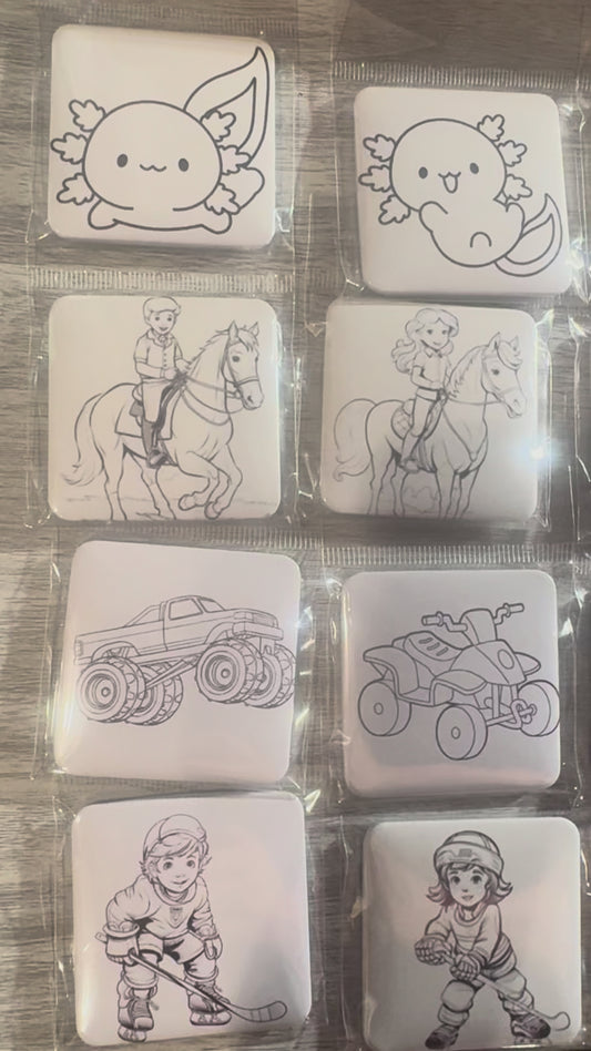 Color Pack! Pick 2 magnets & all 7 dry erase color markers